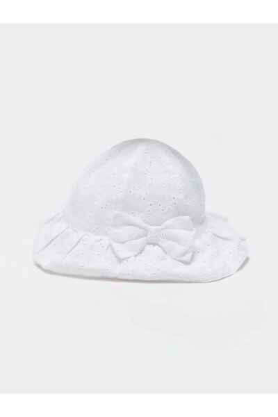 LCW baby Fiyonk Detaylı Kız Bebek Bucket Şapka