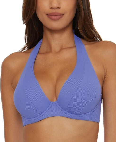 Women's Modern Edge Ribbed Extended Sized Bikini Top