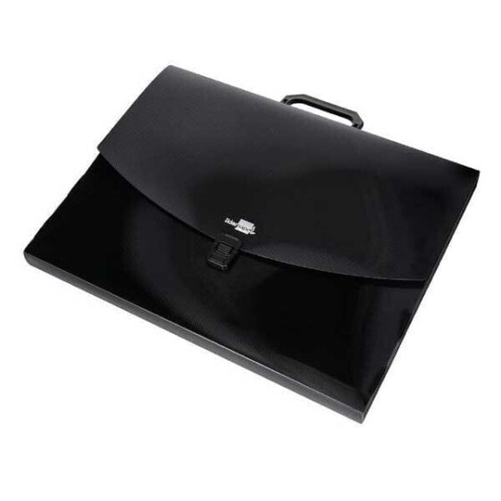 LIDERPAPEL Din A3 polypropylene document holder folder with handle and clasp
