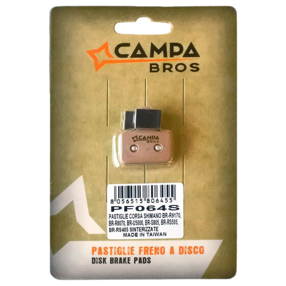 CAMPA BROS Corsa Shimano Br-R9170/Br-R8070/Br-U5000/Br-Rs805/Br-Rs505/Br-Rs405 Sintered Disc Brake Pads