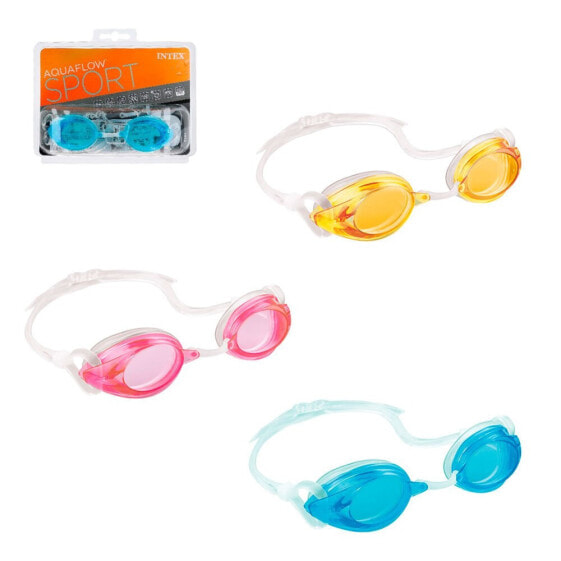 Очки для плавания с противотуманным покрытием INTEX Water Sports разноцветные
