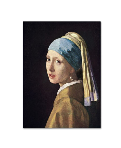 Johannes Vermeer 'Girl with a Pearl Earring' Canvas Art - 24" x 18" x 2"