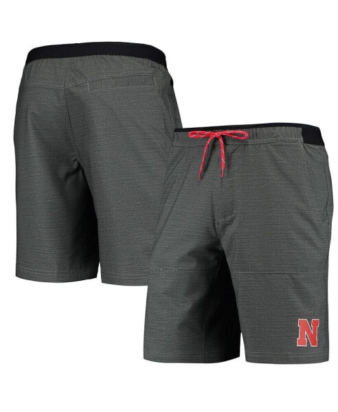Men's Gray Nebraska Huskers Twisted Creek Omni-Shield Shorts