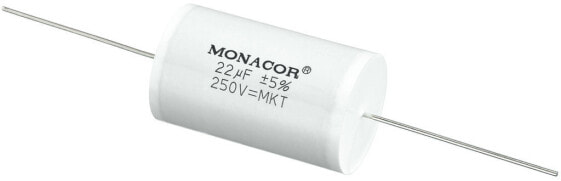 Конденсатор моноблочный Monacor MKTA-220 - Белый - Пленочный - Цилиндрический - 22000 нФ - 250 В - 46 мм.
