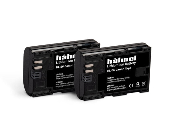 Hähnel HL-E6 2er Batteria ricaricabile fotocamera sostituisce la batteria - 1,650 mAh