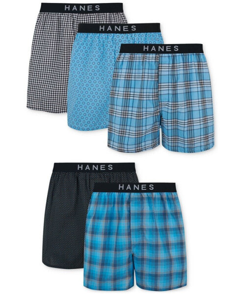 Men's 5+1 Bonus Pack Woven Boxers