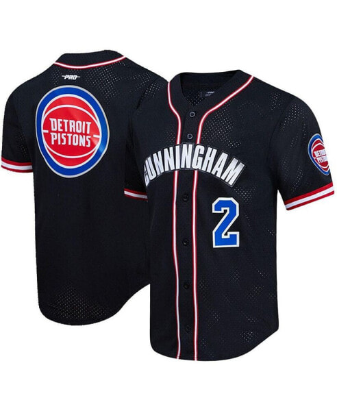 Рубашка мужская Pro Standard Cade Cunningham черная для бейсбола Detroit Pistons