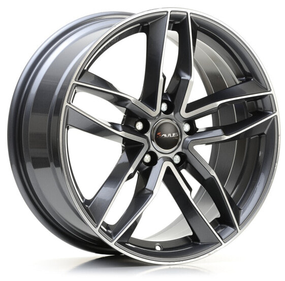 Колесный диск литой Avus Racing AF16 anthracite polished 9x20 ET45 - LK5/120 ML65.1