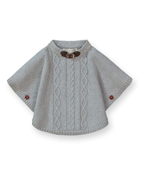 Girls Organic Cotton Sweater Cape