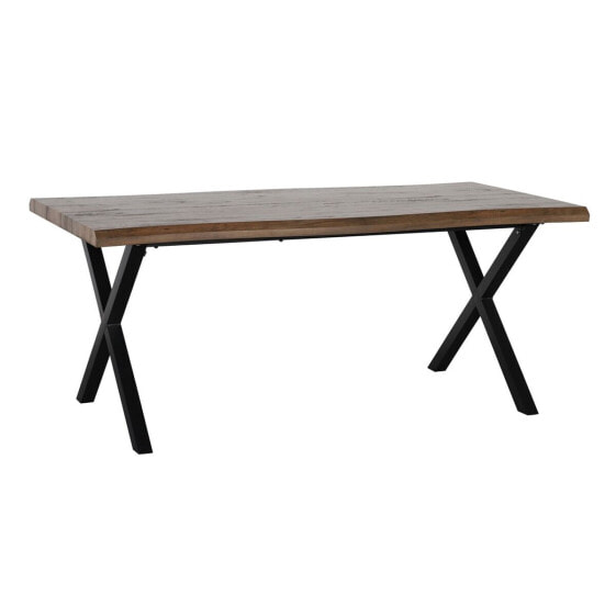 Обеденный стол Чёрный Металл Коричневый 180 x 90 x 75 cm DMF