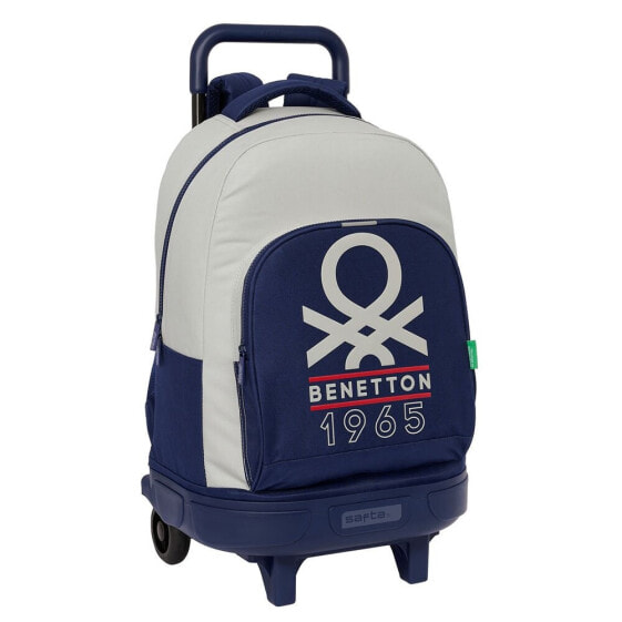 SAFTA Compact With Trolley Wheels Benetton Backpack