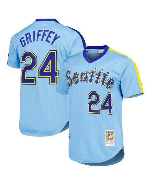 Men's Ken Griffey Jr. Light Blue Seattle Mariners Cooperstown Collection Authentic Jersey