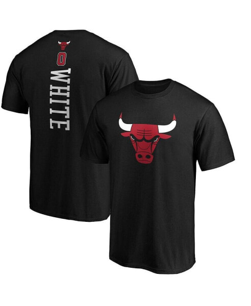 Men's Coby White Black Chicago Bulls Playmaker Name and Number Team T-shirt