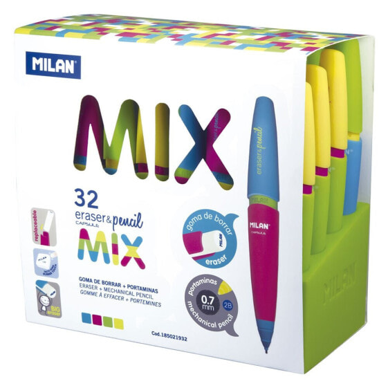 MILAN Display Box 32 Capsule Mix Mechanical Pencil 0.7 mm