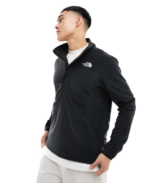 The North Face Homesafe Snapneck pullover fleece in black