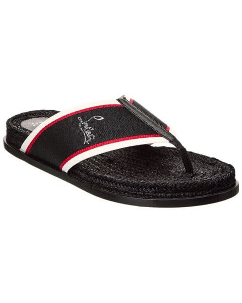 Christian Louboutin Hot Flip Flop Men's Black 39