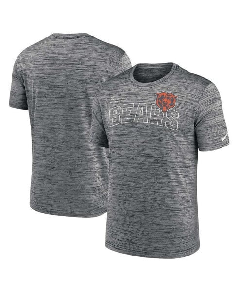 Men's Anthracite Chicago Bears Big and Tall Velocity Performance T-shirt
