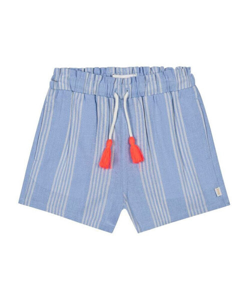 Little Girls Sammy + Nat Woven Play Shorts