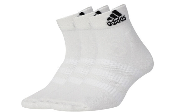 Носки спортивные Adidas 透气运动短筒篮球袜 Белые - модель DZ9365