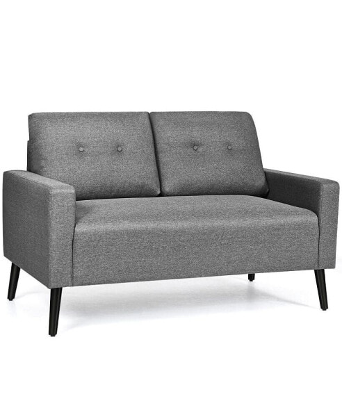 Modern Loveseat Sofa 55'' Upholstered Chair Couch with Soft Cushion