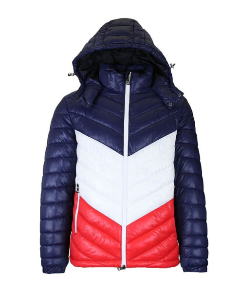 Men's Heavyweight Quilted Hooded Puffer Bubble Jacket