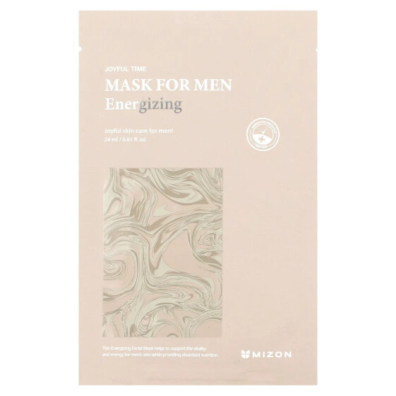 Men, Beauty Mask, Energizing, 1 Sheet Mask, 0.81 fl oz (24 ml)