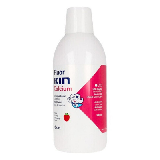Ополаскиватель для полости рта Fluor Calcium Kin Fluorkin Calcium Детский Клубника 500 ml (500 ml)