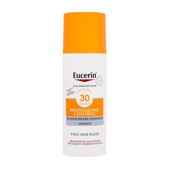 Eucerin Sun Protection Photoaging Control Face Sun Fluid SPF50+ 50 ml sonnenschutz fürs gesicht wasserfest für Frauen