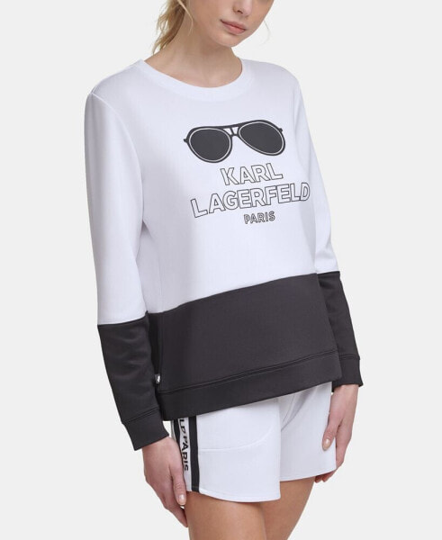Women's Colorblock Sunglass Sweatshirt