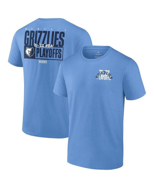 Men's Light Blue Memphis Grizzlies 2022 NBA Playoffs Dunk T-shirt