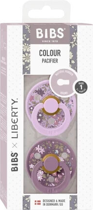 Schnuller Colour Pacifier Latex, rosa/violett, Gr. 1, 0-6 Monate, 2 St