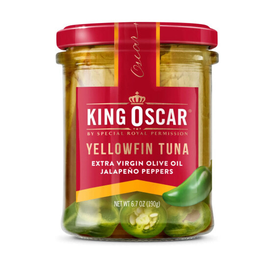 Yellowfin Tuna, Extra Virgin Olive Oil, Jalapeno Peppers, 6.7 oz (190 g)