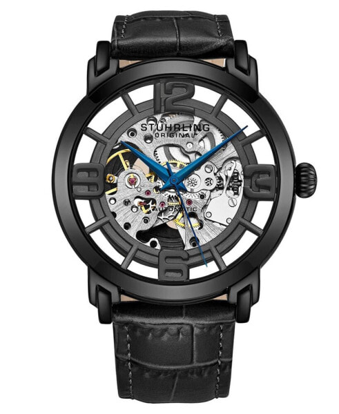 Часы Stuhrling Automatic Black Alligator 44mm