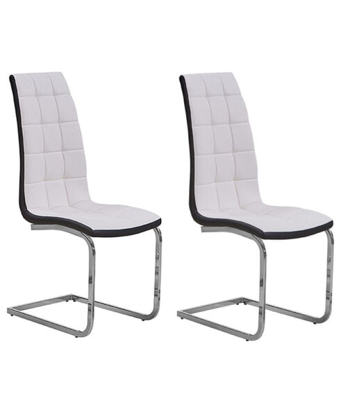 Marilyn Faux Leather Dining Side Chairs,, Set of 2