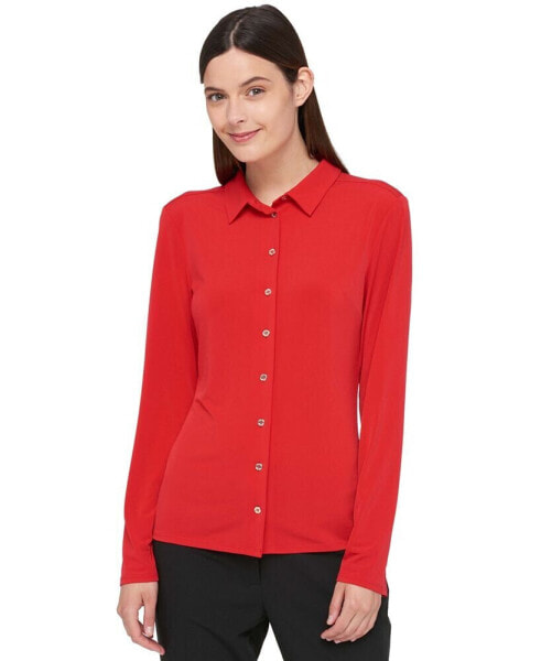 Women’s Point-Collar Blouse