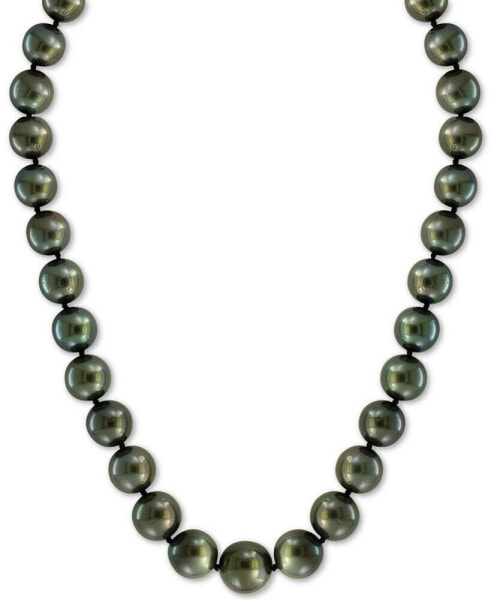 EFFY® Cultured Black Tahitian Pearl (10mm) 18" Collar Necklace
