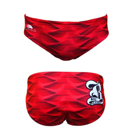 TURBO Red Waves Swimming Brief