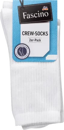 Crew Socken weiß Gr. 39-42, 2 St