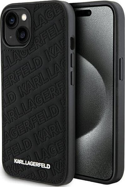 Karl Lagerfeld Karl Lagerfeld KLHCP15SPQKPMK iPhone 15 6.1" czarny/black hardcase Quilted K Pattern