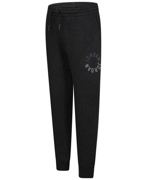 Big Boys Logo-Print Heathered Fleece Joggers