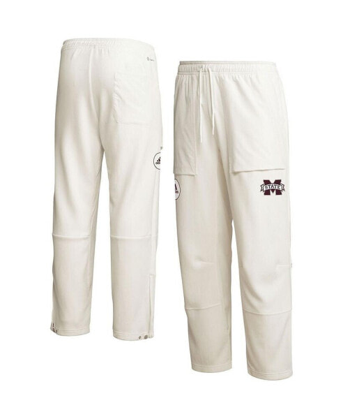 Men's Cream Mississippi State Bulldogs Zero Dye AEROREADY Pants