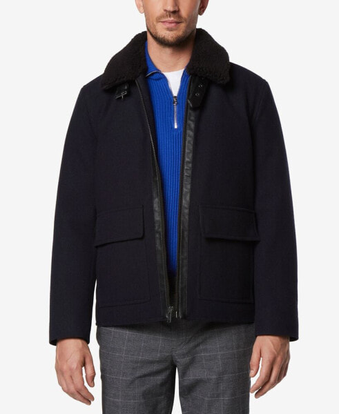 Men's Hudson Melton Wool Aviator Jacket