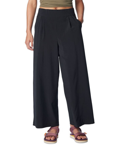 Women's Solid Anytime Wide-Leg Pull-On Pants
