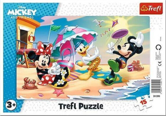 Trefl Puzzle ramkowe 15 Zabawy na plaży