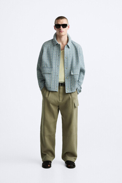 CHECKED JACQUARD JACKET