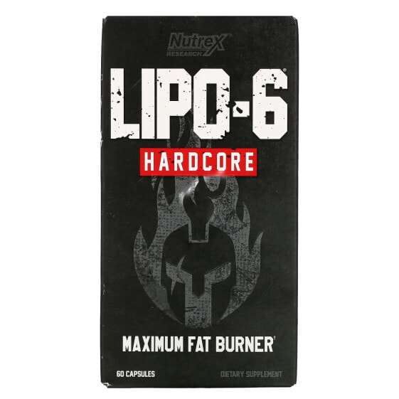 LIPO-6, Hardcore, Maximum Strength, 60 Capsules