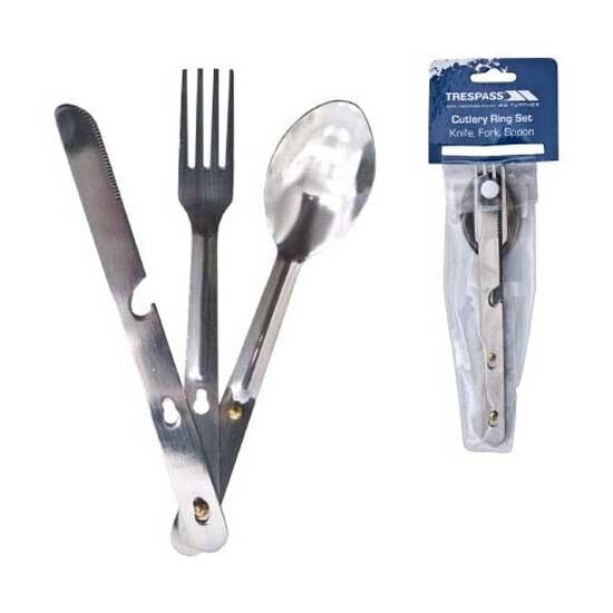 Туристический набор столовых приборов TRESPASS Chomp - Набор ножей, вилок и ложек для отдыха и туризма