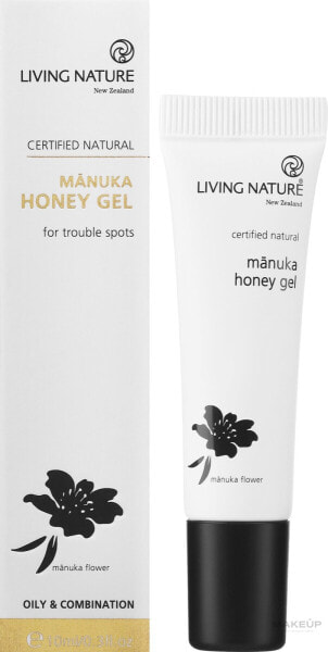 Manuka-Honig-Gel für fettige und Mischhaut - Living Nature Manuka Honey Gel 10 ml