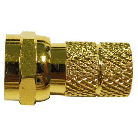 EUROCONNEX 5C2V F Male Thread Dorado RG6 Connector