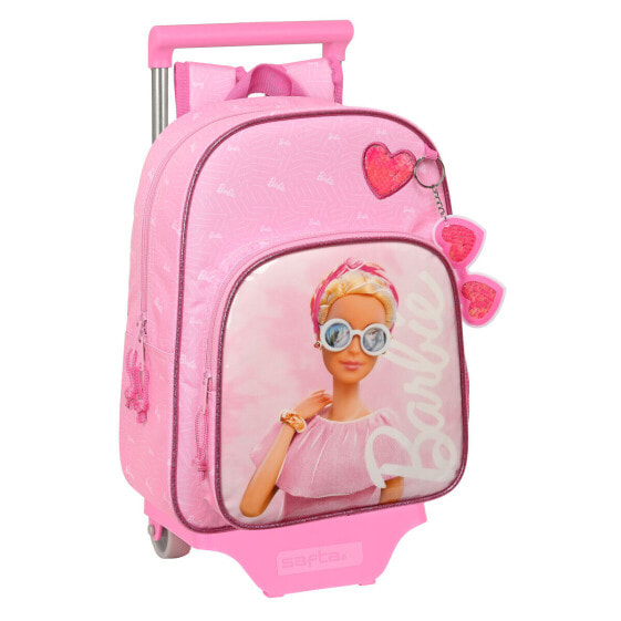 Школьный рюкзак с колесиками Barbie Girl Розовый 26 x 34 x 11 cm